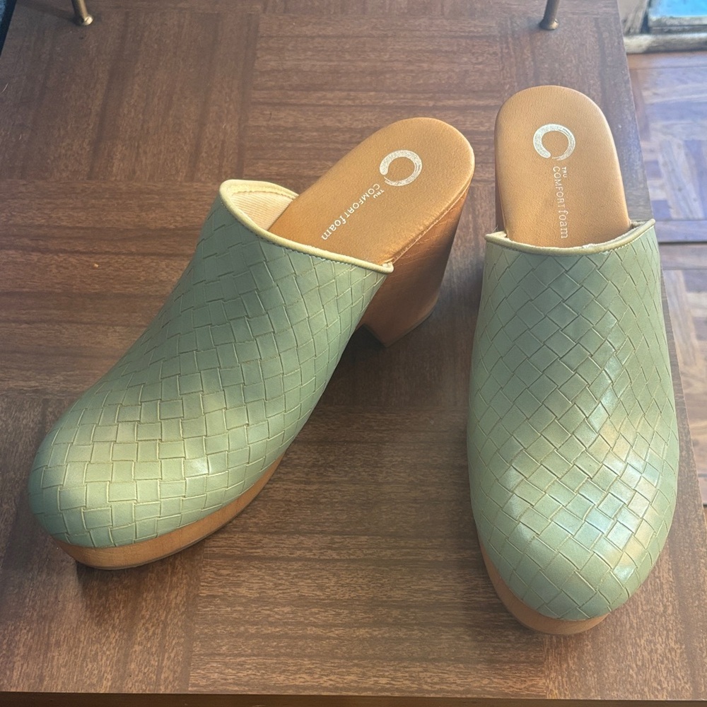 Coclico Sage Woven Leather Mules